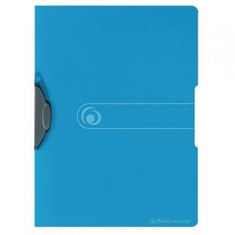 Herlitz Klemmmappe easy orga to go 11206455 DIN A4 30Bl. PP transp./blau