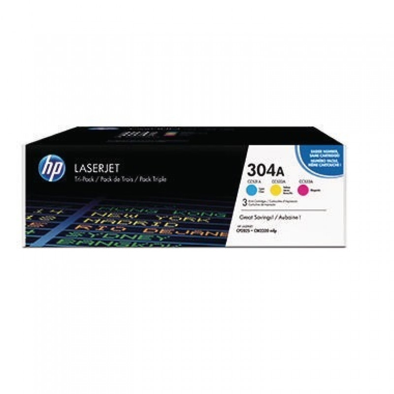 HP Toner CF372AM 304A c/m/y 3 St./Pack.