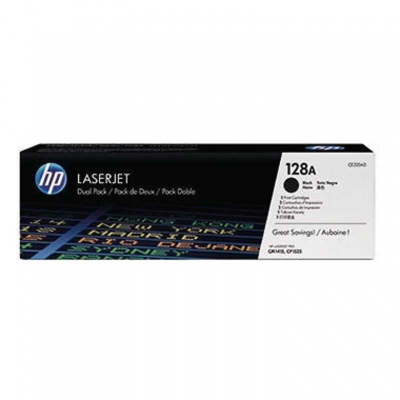 HP Toner CE320AD 128A 2.000Seiten schwarz 2 St./Pack.