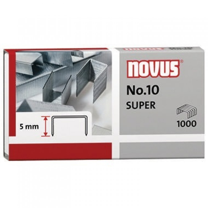 NOVUS Heftklammer No.10 040-0003 verzinkt 1.000 St./Pack. NOVUS Heftklammer No.10 040-0003 verzinkt 1.000 St./Pack.