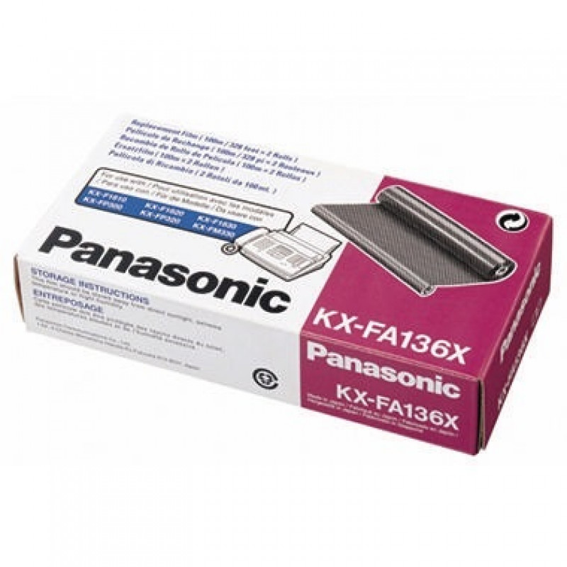 Panasonic Thermotransferrolle KXFA136X schwarz 2 St./Pack.