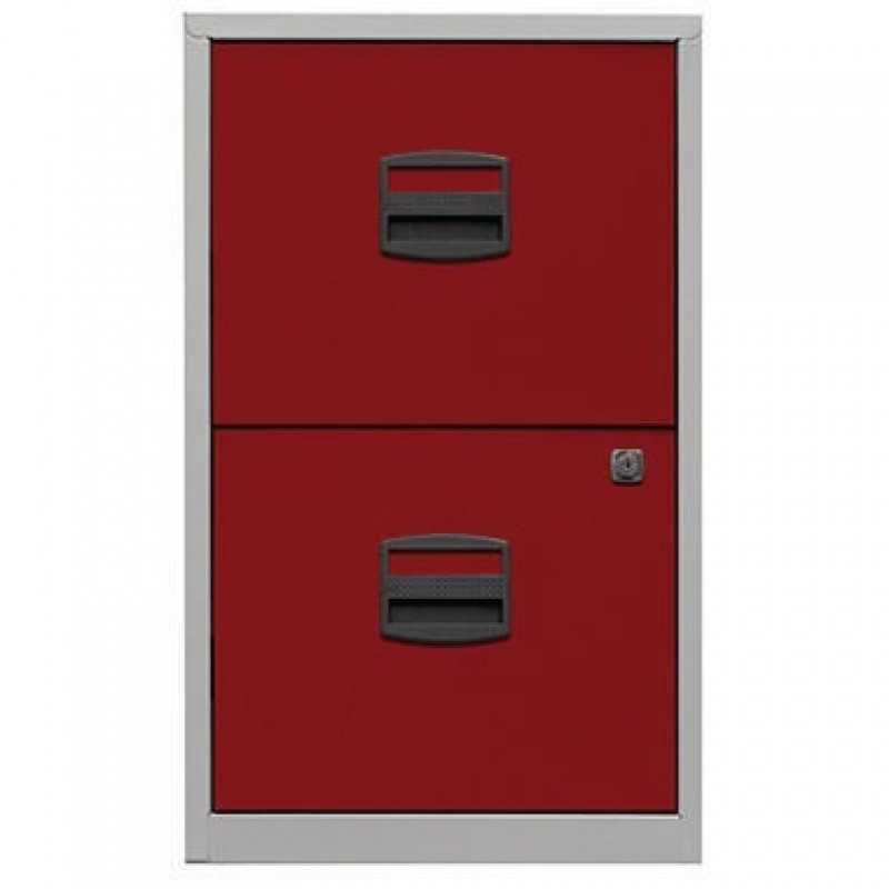 Schubladenschrank PFA2506 2Schubfächer grau/rot Schubladenschrank PFA2506 2Schubfächer grau/rot