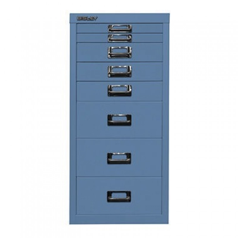 Bisley Schubladenschrank L298605 8Schubfächer blau