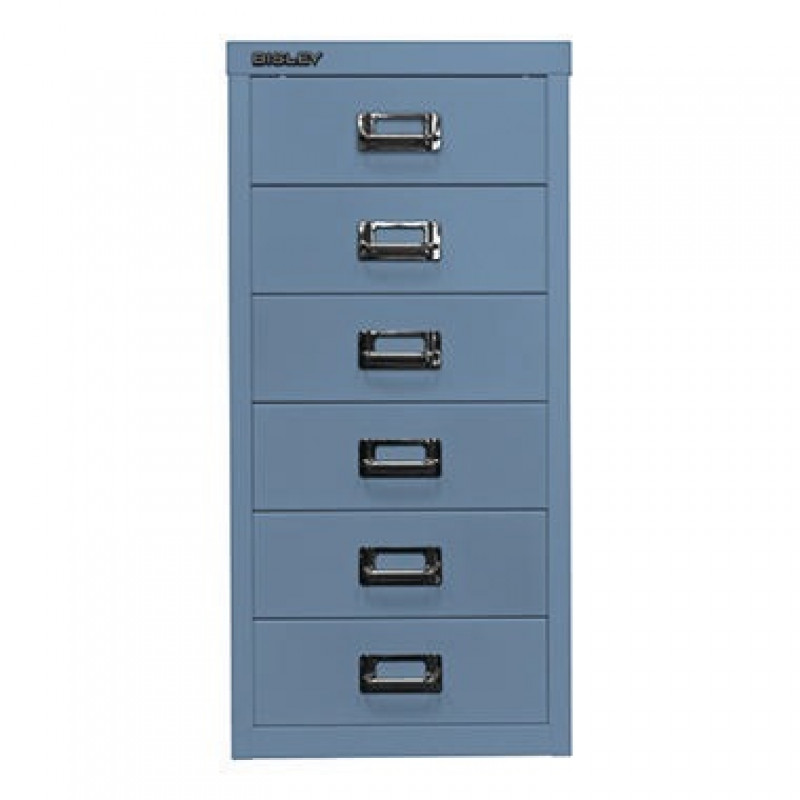 Bisley Schubladenschrank L296605 6Schubfächer blau Bisley Schubladenschrank L296605 6Schubfächer blau
