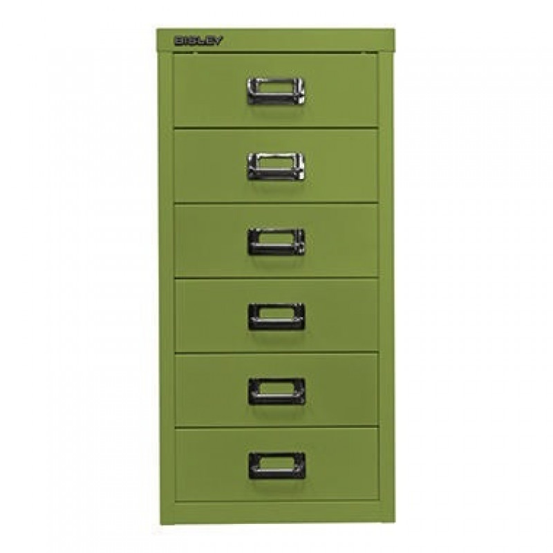 Bisley Schubladenschrank L296604 6Schubfächer grün Bisley Schubladenschrank L296604 6Schubfächer grün