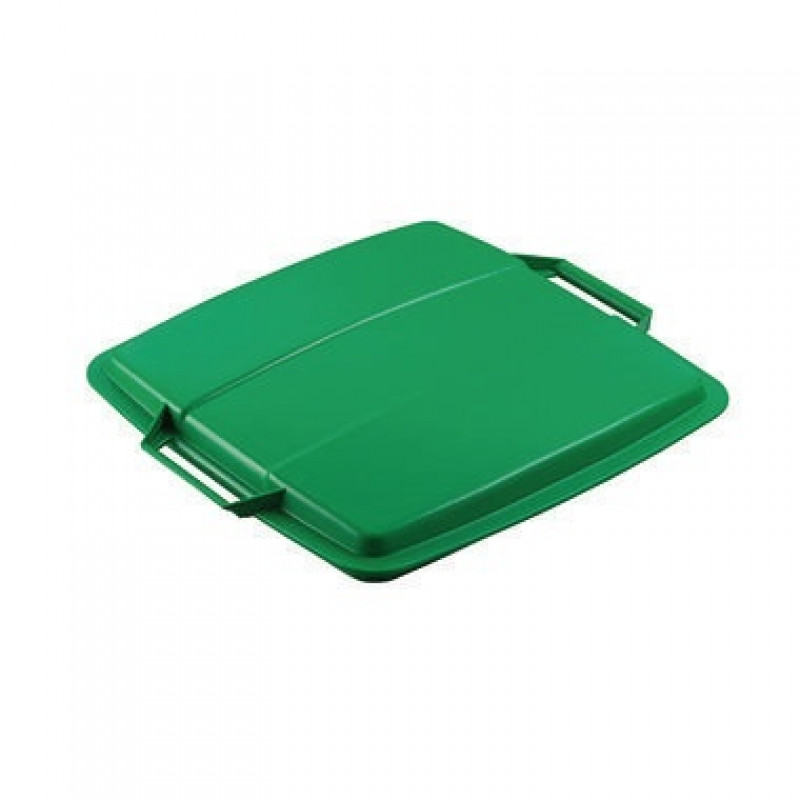 DURABLE Abfalleimer DURABIN FLIP VEH2012032 52x61x49cm grau/grün