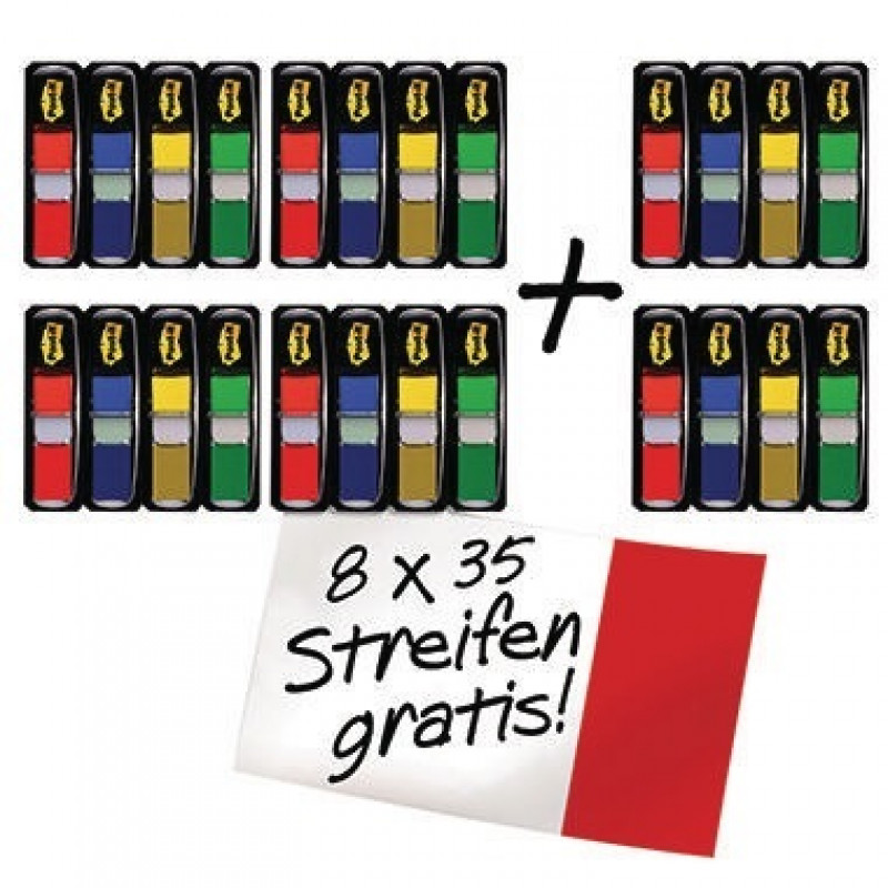 Post-it Haftstreifen Index Mini Promotion 683-4+2 farbig sortiert Post-it Haftstreifen Index Mini Promotion 683-4+2 farbig sortiert