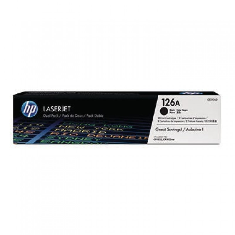 HP Toner CE310AD 126A 1.200Seiten schwarz 2 St./Pack.