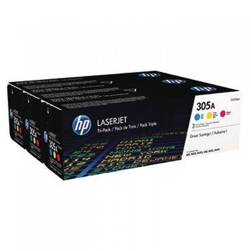 HP Toner CF370AM Nr.305A c/m/y 3 St./Pack.