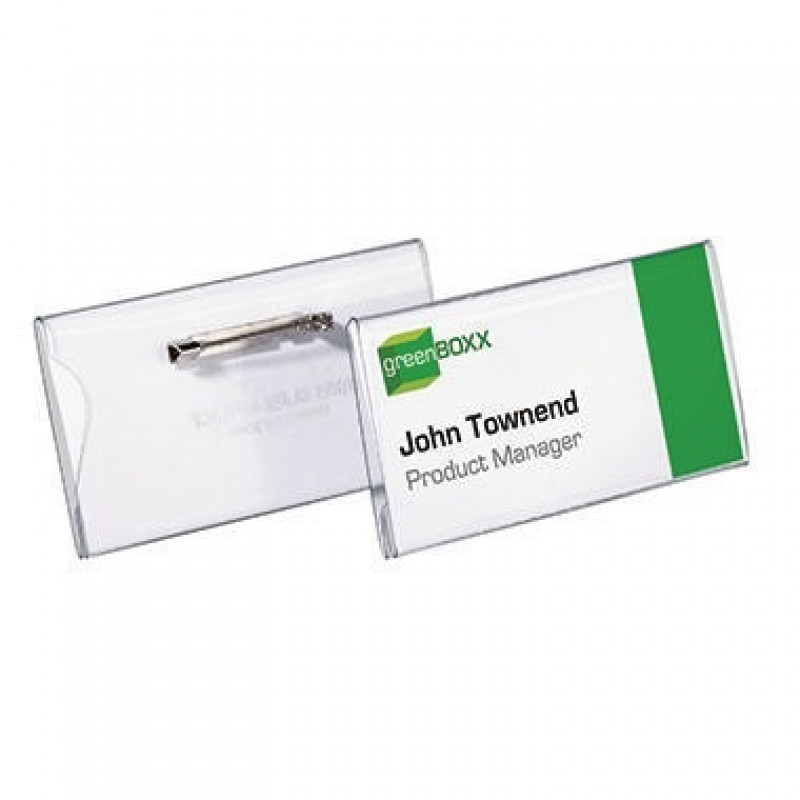 DURABLE Namensschild 800119 40x75mm Kunststoff tr 100 St./Pack.