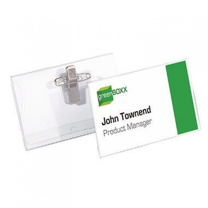 DURABLE Namenschild 810119 90x54mm Kunststoff tr 50 St./Pack. DURABLE Namenschild 810119 90x54mm Kunststoff tr 50 St./Pack.
