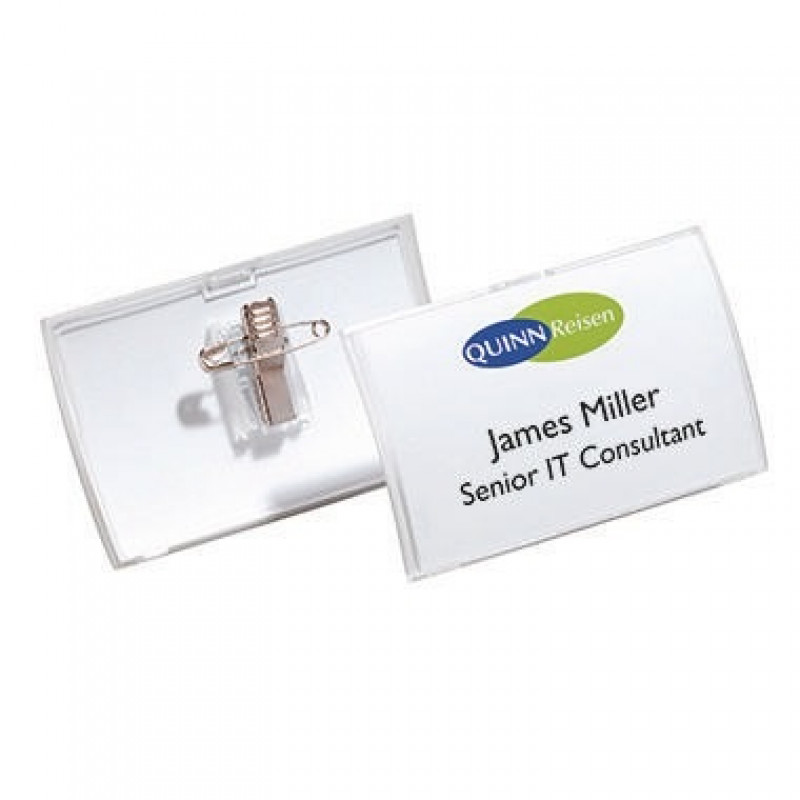 DURABLE Namenschild Click Fold 821419 90x54mm tr 25 St./Pack DURABLE Namenschild Click Fold 821419 90x54mm tr 25 St./Pack