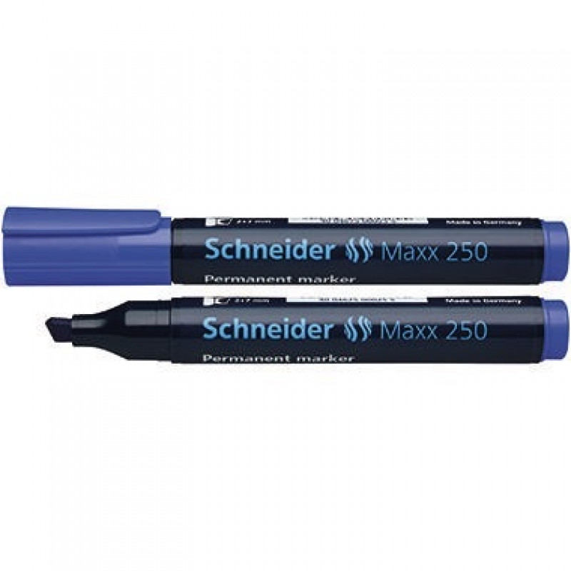 Schneider Permanentmarker Maxx 250 125003 2-7mm Keilspitze blau Schneider Permanentmarker Maxx 250 125003 2-7mm Keilspitze blau