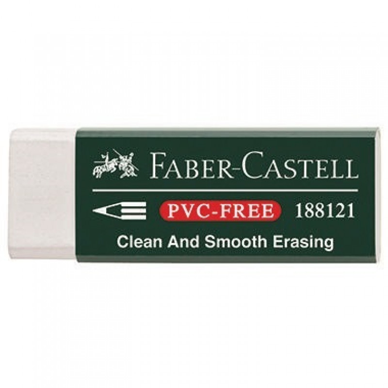 Faber-Castell Radierer Vinyl Eraser 7081 N 188121 Kunststoff weiß Faber-Castell Radierer Vinyl Eraser 7081 N 188121 Kunststoff weiß