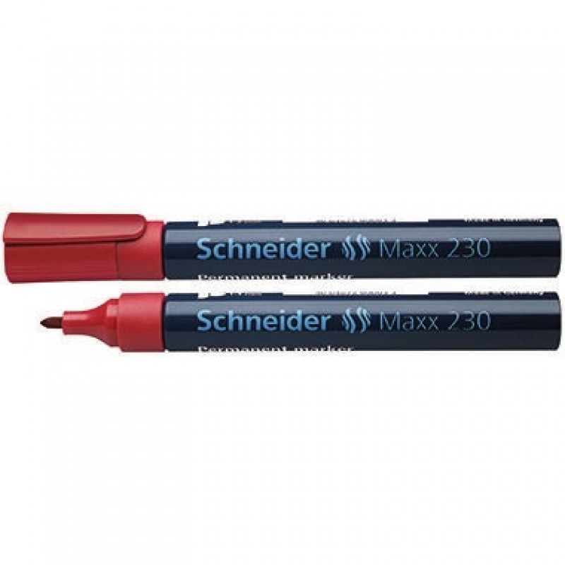 SCHNEIDER Permanentmarker 230 Rundspitze 1-3mm rot 123002 SCHNEIDER Permanentmarker 230 Rundspitze 1-3mm rot 123002