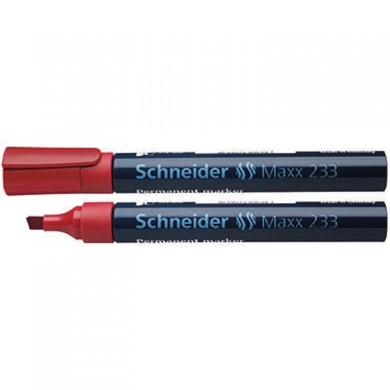 Schneider Permanentmarker 233 123302 1-5mm Keilspitze rot Schneider Permanentmarker 233 123302 1-5mm Keilspitze rot