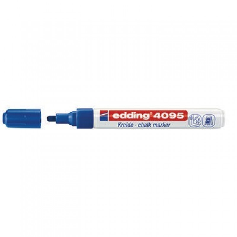 edding Kreidemarker 4095 4-4095003 2-3mm Rundspitze blau