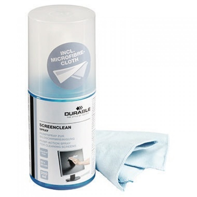 DURABLE Reinigungsspray SCREENCLEAN 582300 alkoholfrei 250ml DURABLE Reinigungsspray SCREENCLEAN 582300 alkoholfrei 250ml