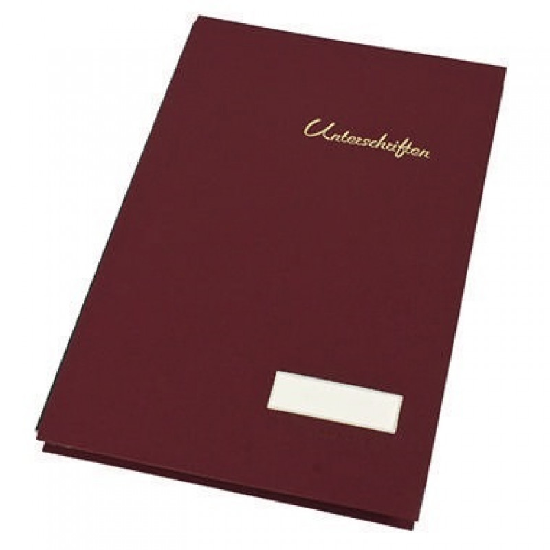 Soennecken Unterschriftsmappe 1492 DIN A4 20Fächer Leinen rot Soennecken Unterschriftsmappe 1492 DIN A4 20Fächer Leinen rot