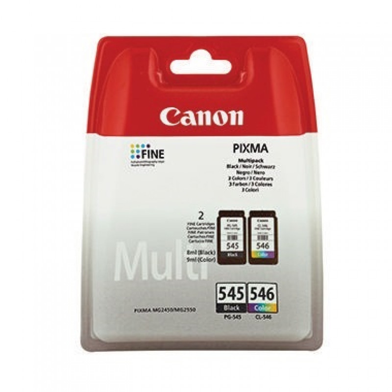 Canon Tintenpatrone PG545+CL546 8287B005 sw/c/m/y 2 St./Pack. Canon Tintenpatrone PG545+CL546 8287B005 sw/c/m/y 2 St./Pack.