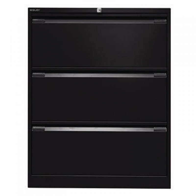 Bisley Hängeregistraturschrank DF3633 3Schubfächer schwarz Bisley Hängeregistraturschrank DF3633 3Schubfächer schwarz