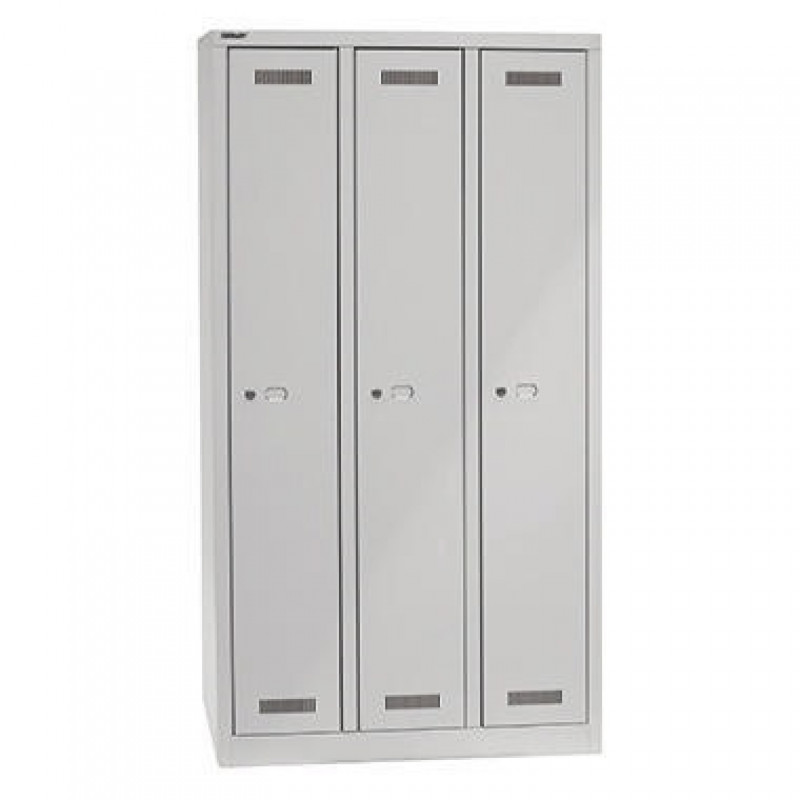 Bisley Spind MonoBloc ML09T1645 3Abteile einstöckig lichtgrau Bisley Spind MonoBloc ML09T1645 3Abteile einstöckig lichtgrau