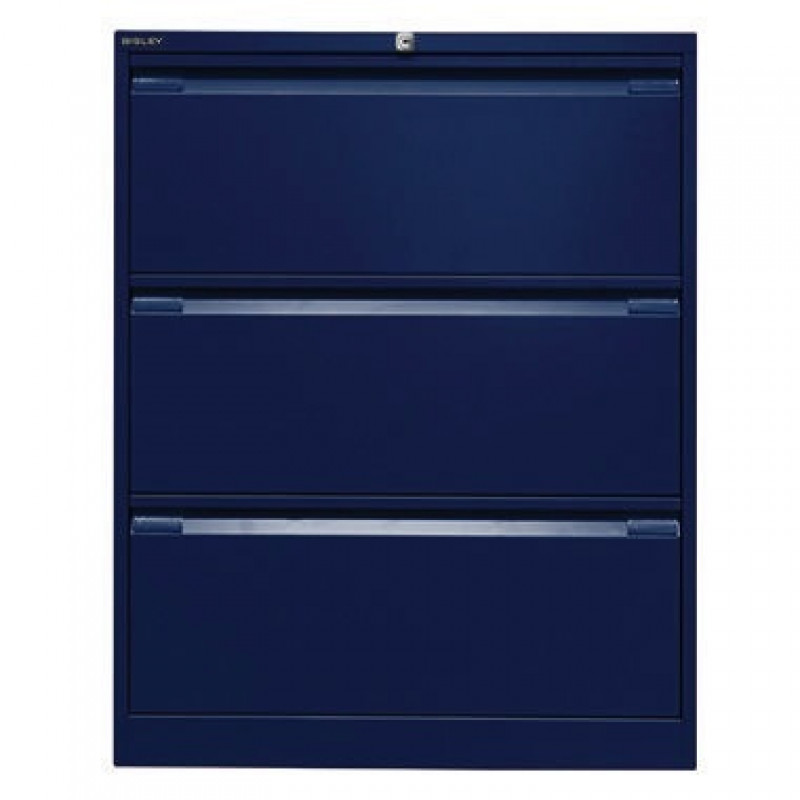 Bisley Hängeregistraturschrank DF3639 3Schubfächer oxfordblau Bisley Hängeregistraturschrank DF3639 3Schubfächer oxfordblau