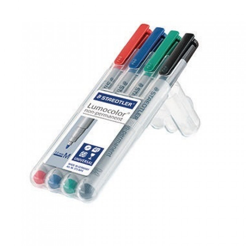 STAEDTLER Folienschreiber Lumocolor 315 WP4 1mm sortiert 4 St./Pack. STAEDTLER Folienschreiber Lumocolor 315 WP4 1mm sortiert 4 St./Pack.