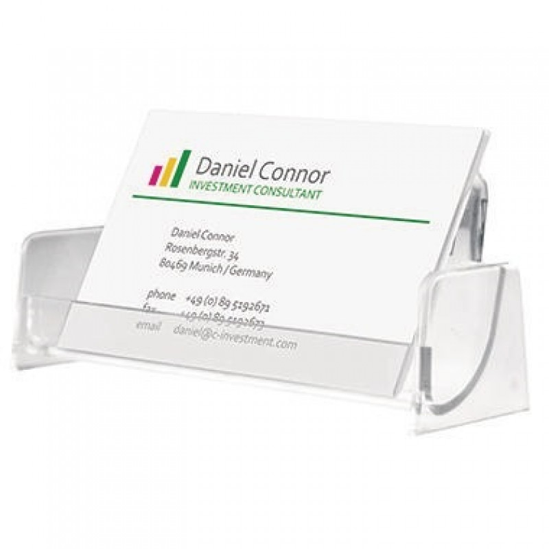 Sigel Visitenkartenhalter VA120 max. 50Karten Polystyrol glasklar Sigel Visitenkartenhalter VA120 max. 50Karten Polystyrol glasklar