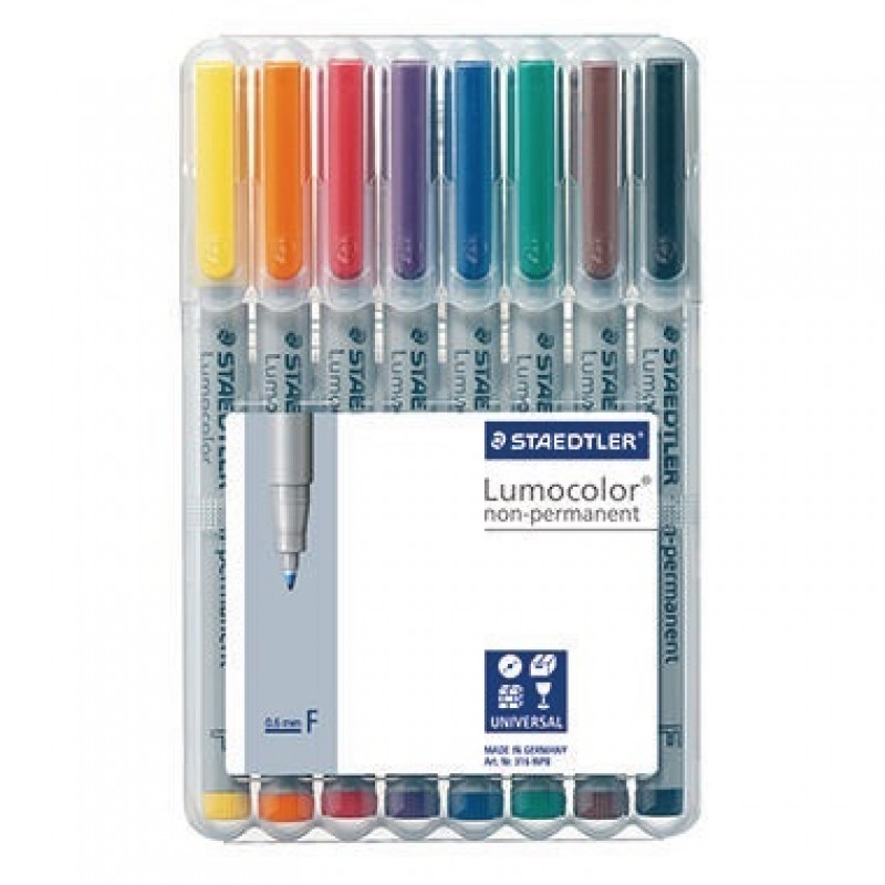 STAEDTLER Folienschreiber Lumocolor 316 WP8 0,6mm sortiert 8 St./Pack. STAEDTLER Folienschreiber Lumocolor 316 WP8 0,6mm sortiert 8 St./Pack.