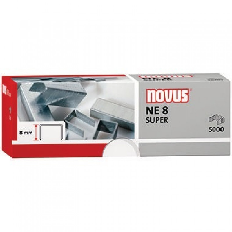 NOVUS Heftklammer NE 8 Super 042-0002 verzinkt 5.000 St./Pack.