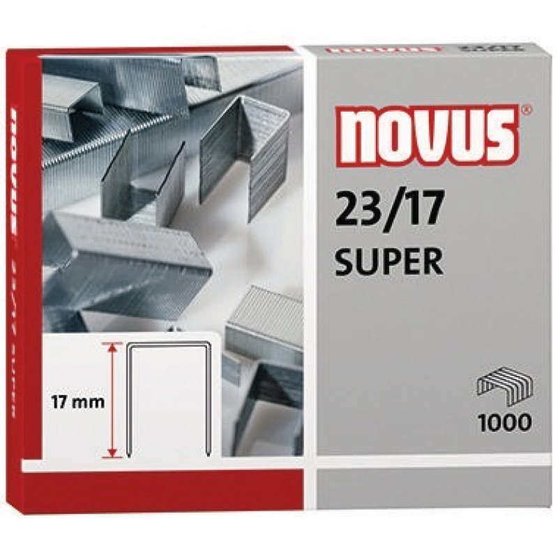 NOVUS Heftklammer 23/17 042-0045 verzinkt 1.000 St./Pack. NOVUS Heftklammer 23/17 042-0045 verzinkt 1.000 St./Pack.