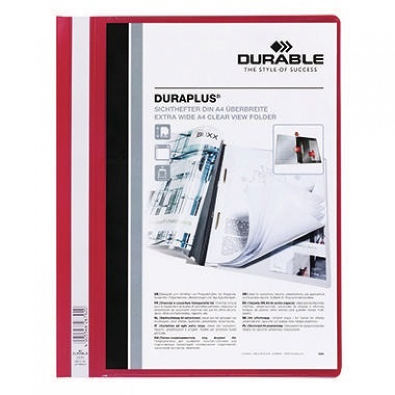 DURABLE Angebotshefter DURAPLUS 257903 DIN A4 PP rot DURABLE Angebotshefter DURAPLUS 257903 DIN A4 PP rot
