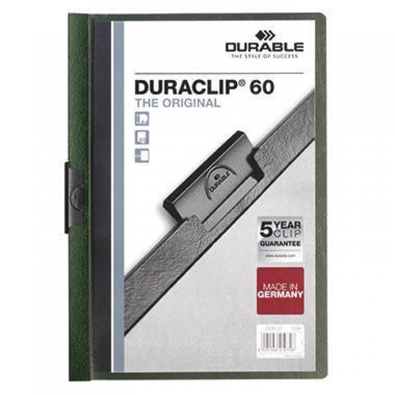 DURABLE Klemmmappe DURACLIP 60 220932 DIN A4 Hartfolie petrol DURABLE Klemmmappe DURACLIP 60 220932 DIN A4 Hartfolie petrol