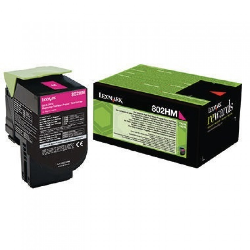 Lexmark Toner 80C2HM0 ca. 3.000Seiten magenta