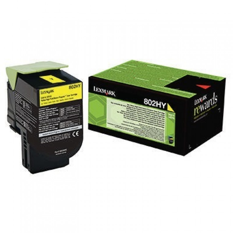 Lexmark Toner 80C2HY0 ca. 3.000Seiten gelb