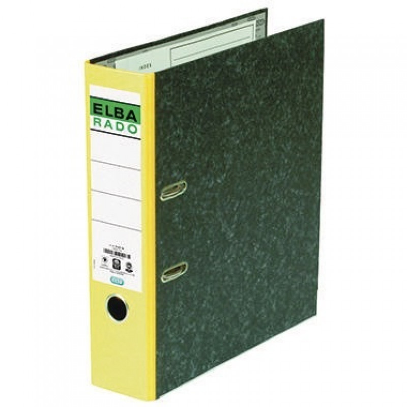 ELBA Ordner rado klassik 100022600 DIN A4 80mm Spezialpapier gelb ELBA Ordner rado klassik 100022600 DIN A4 80mm Spezialpapier gelb