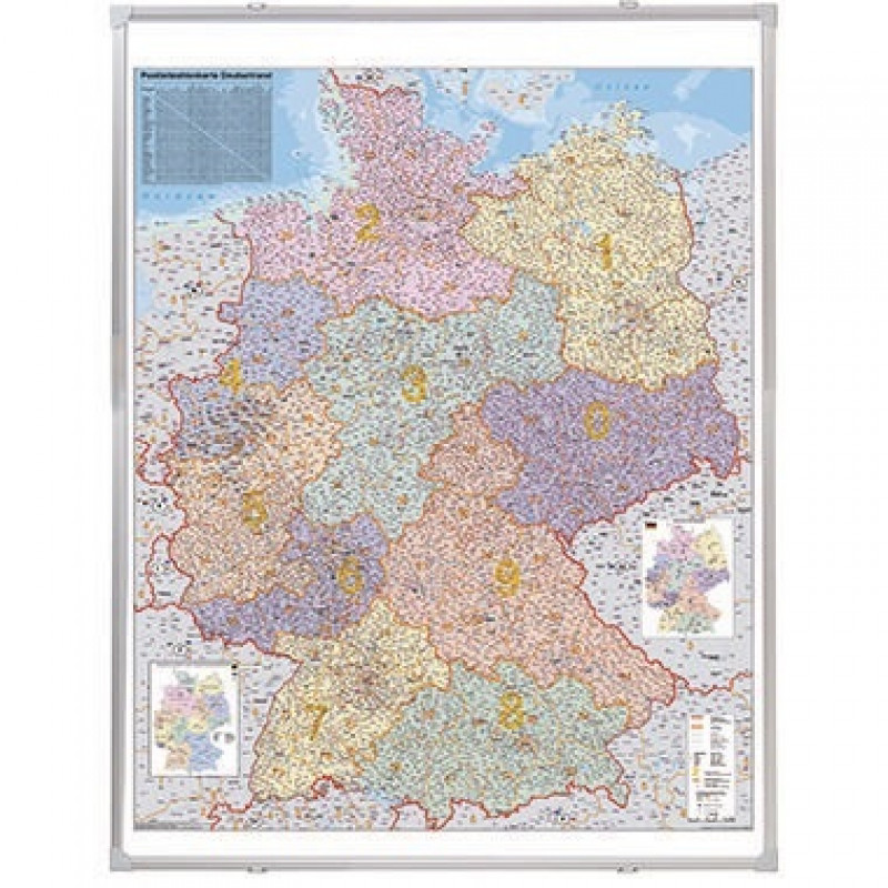 Franken Kartentafel KA445P PLZ-Karte Deutschland 1:750.000 Franken Kartentafel KA445P PLZ-Karte Deutschland 1:750.000