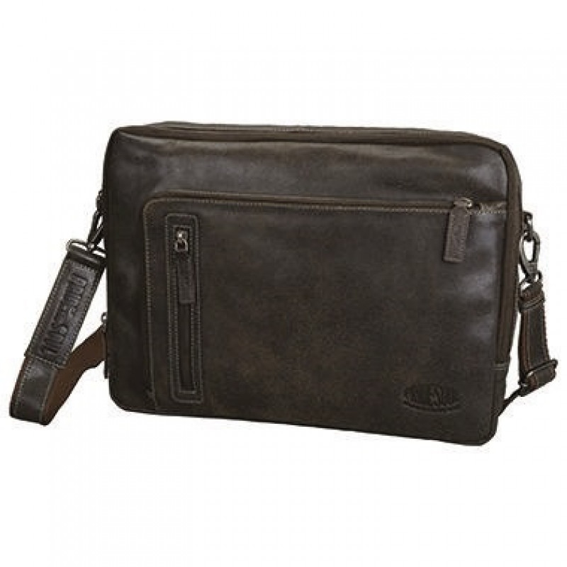 Pride & Soul Umhängetasche KING 47192 Laptopfach Leder braun Pride & Soul Umhängetasche KING 47192 Laptopfach Leder braun