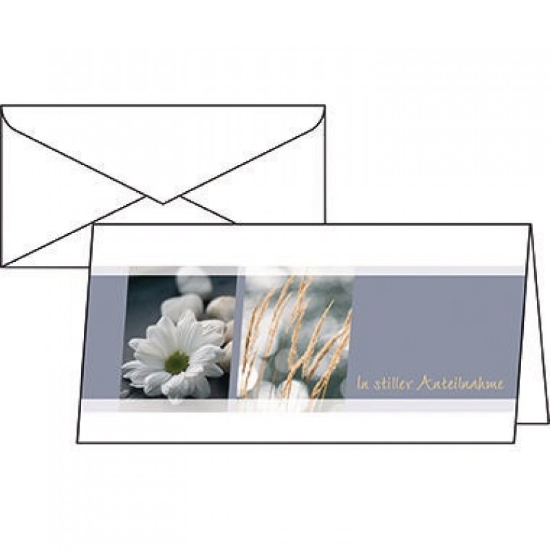 Sigel Trauerkarte Anteilnahme DS208 DL 220g 10 St./Pack. +Umschläge Sigel Trauerkarte Anteilnahme DS208 DL 220g 10 St./Pack. +Umschläge