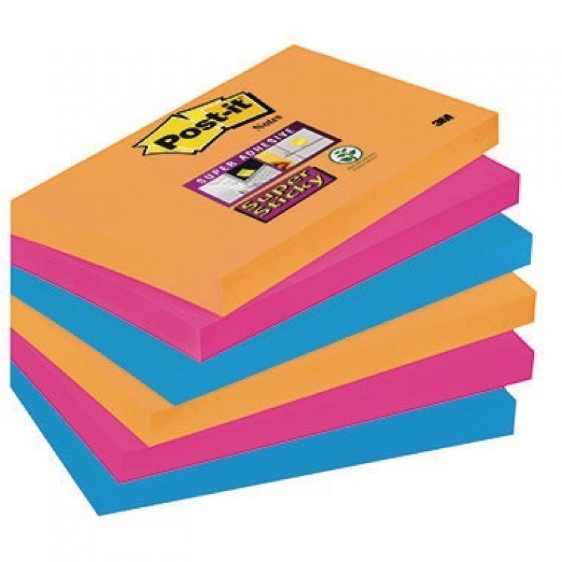 Post-it Haftnotiz Super Sticky 6556SE sortiert 6 St./Pack. Post-it Haftnotiz Super Sticky 6556SE sortiert 6 St./Pack.