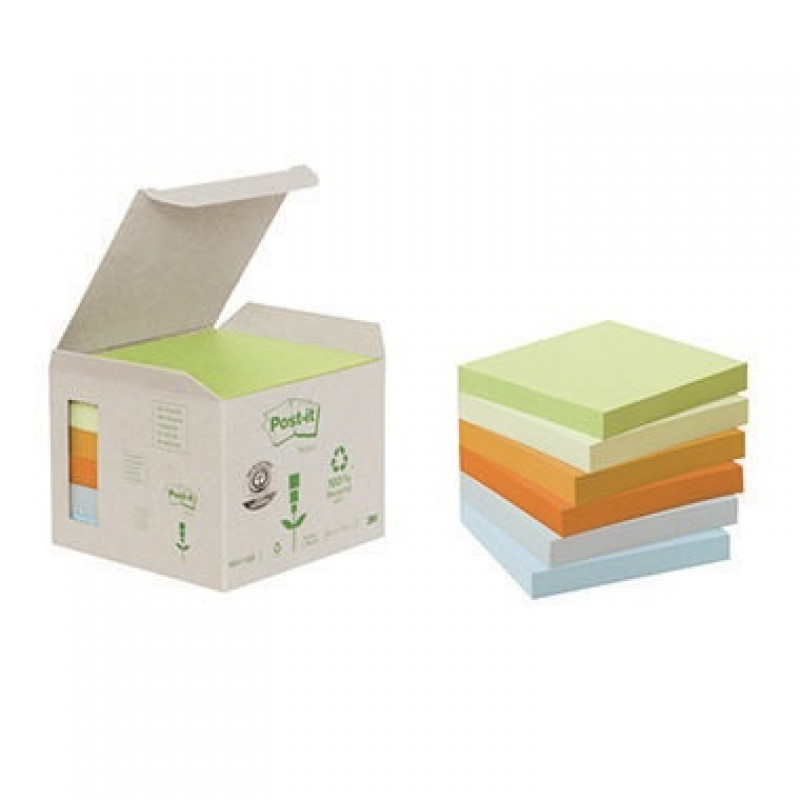 Post-it Haftnotiz Recycling Notes Pastel 6541GB 76x76mm 6 St./Pack. Post-it Haftnotiz Recycling Notes Pastel 6541GB 76x76mm 6 St./Pack.