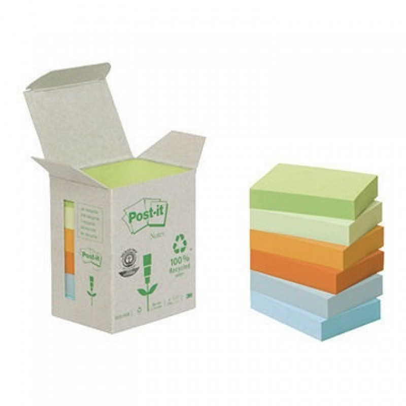 Post-it Haftnotiz Recycling Notes Pastel 6531GB 51x38mm 6 St./Pack. Post-it Haftnotiz Recycling Notes Pastel 6531GB 51x38mm 6 St./Pack.
