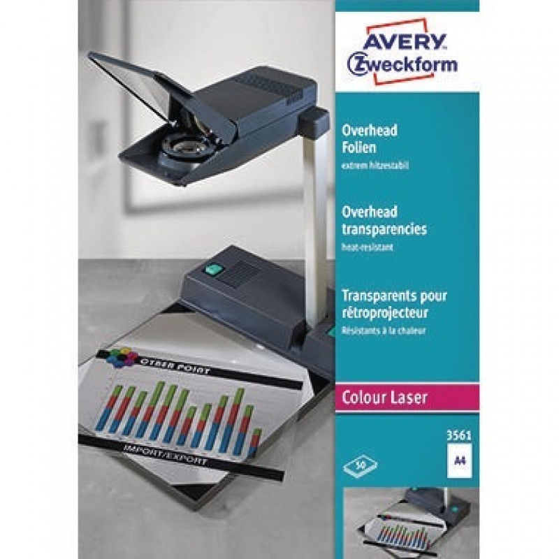 Avery Zweckform Laserfolie 3561 DIN A4 transparent 50 St./Pack. Avery Zweckform Laserfolie 3561 DIN A4 transparent 50 St./Pack.