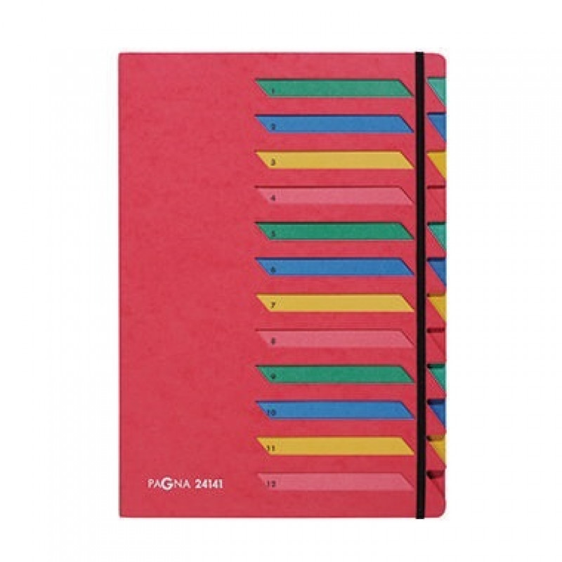 PAGNA Ordnungsmappe Deskorganizer 24141-01 DIN A4 12tlg. Pressspan rt