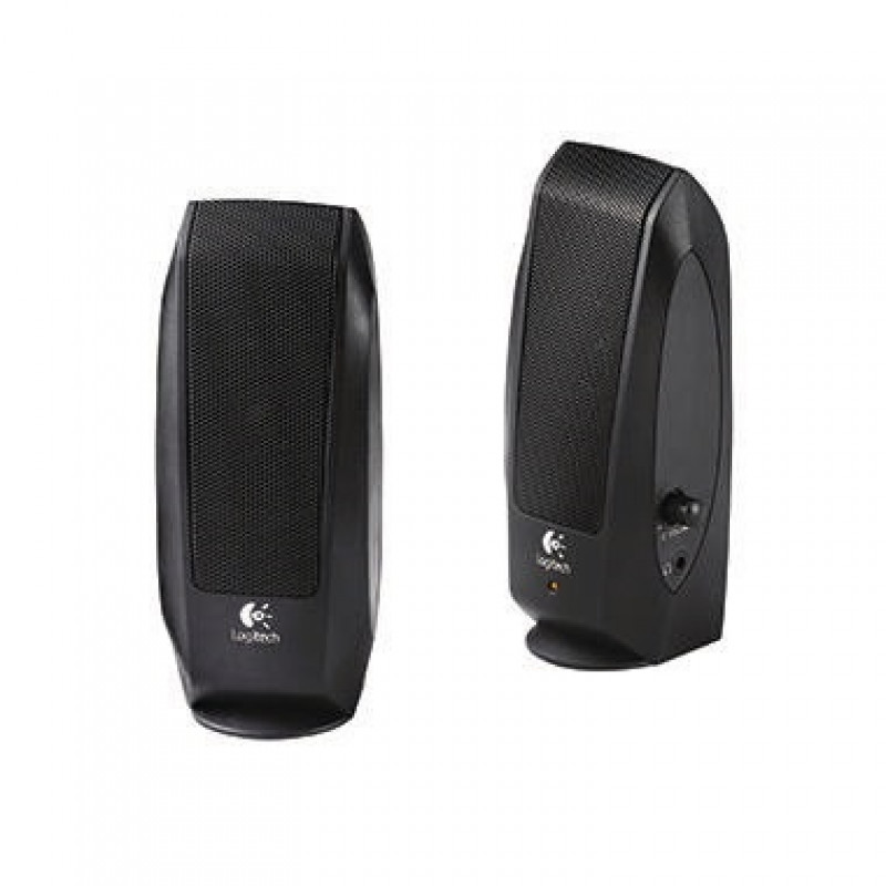 Logitech PC-Lautsprecher S120 980-000010 5W schwarz 2 St./Pack.