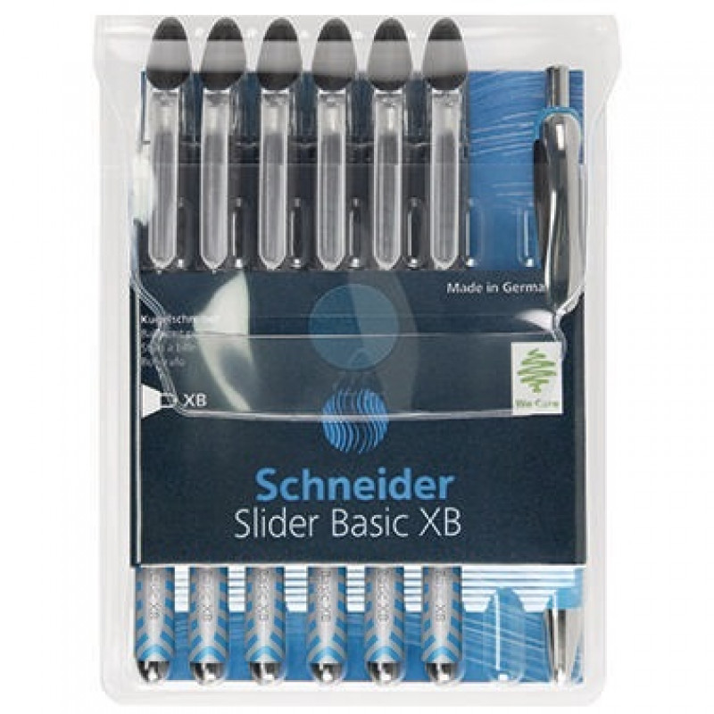 Schneider Kugelschreiber Slider XB 50-151276 schwarz 6 St./Pack. Schneider Kugelschreiber Slider XB 50-151276 schwarz 6 St./Pack.