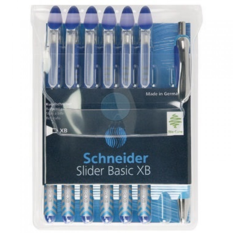 Schneider Kugelschreiber Slider XB 50-151277 blau 6 St./Pack. Schneider Kugelschreiber Slider XB 50-151277 blau 6 St./Pack.