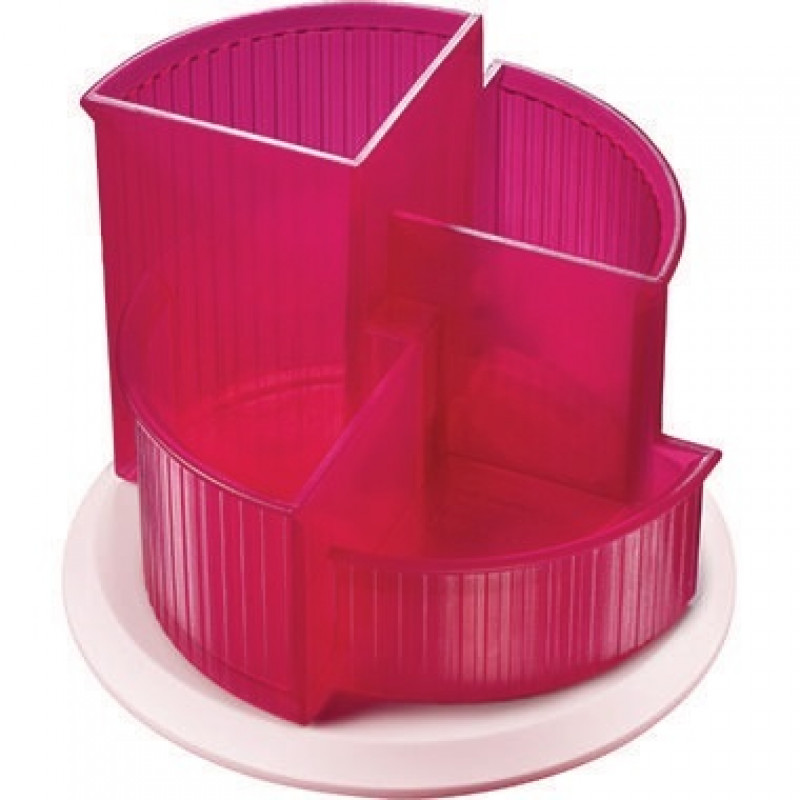 helit Multiköcher Linear H6390526 drehbar 4Fächer blackberry red