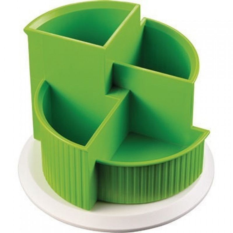 helit Multiköcher Linear H6390550 drehbar 4Fächer apple green